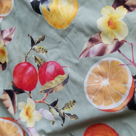 Kona Sol Double Tab Medium Coverage  Hipster Bikini Bottom Floral & Fruit XL # - Picture 9 of 12